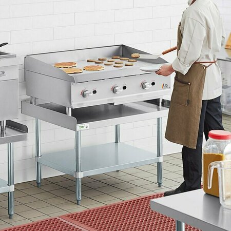 COOKING PERFORMANCE GROUP 36GMSNL 36in Manual Griddle with Regency Equipment Stand - 90000 BTU 35136GMSNL